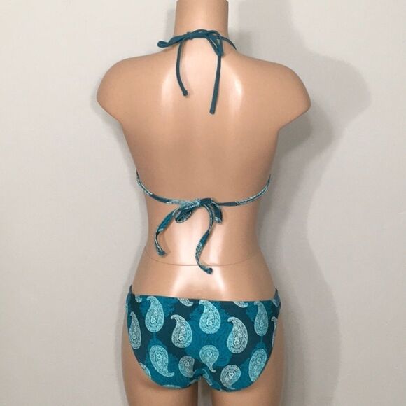 Push-up Paisley bikini set. Large. NWT - Picture 3 of 7